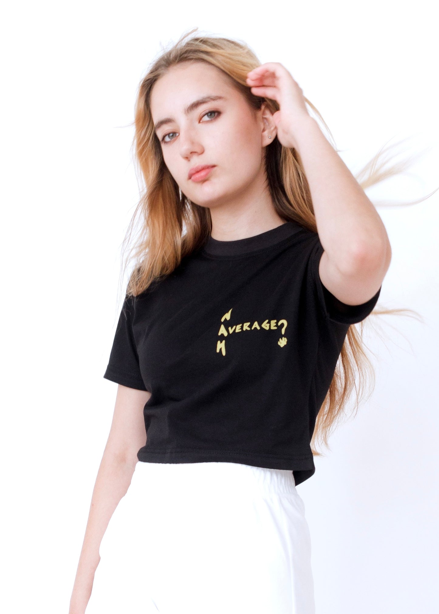 Black Panther Cropped Baby Tee