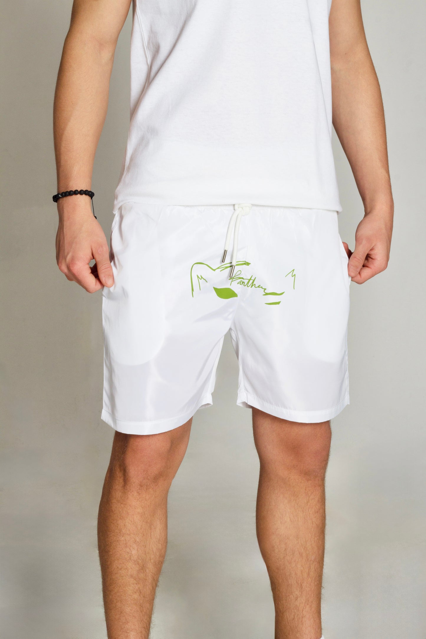 Half Panther Face Swim Shorts